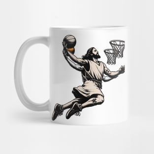 Funny Jesus Basketball Dunk Mug